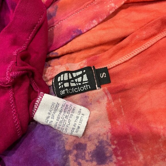 Y2K ART OF CLOTH T-SHIRT HAND DYED SHIRT MADE IN USA Sz S HIPPIE GROOVE - Picture 4 of 16